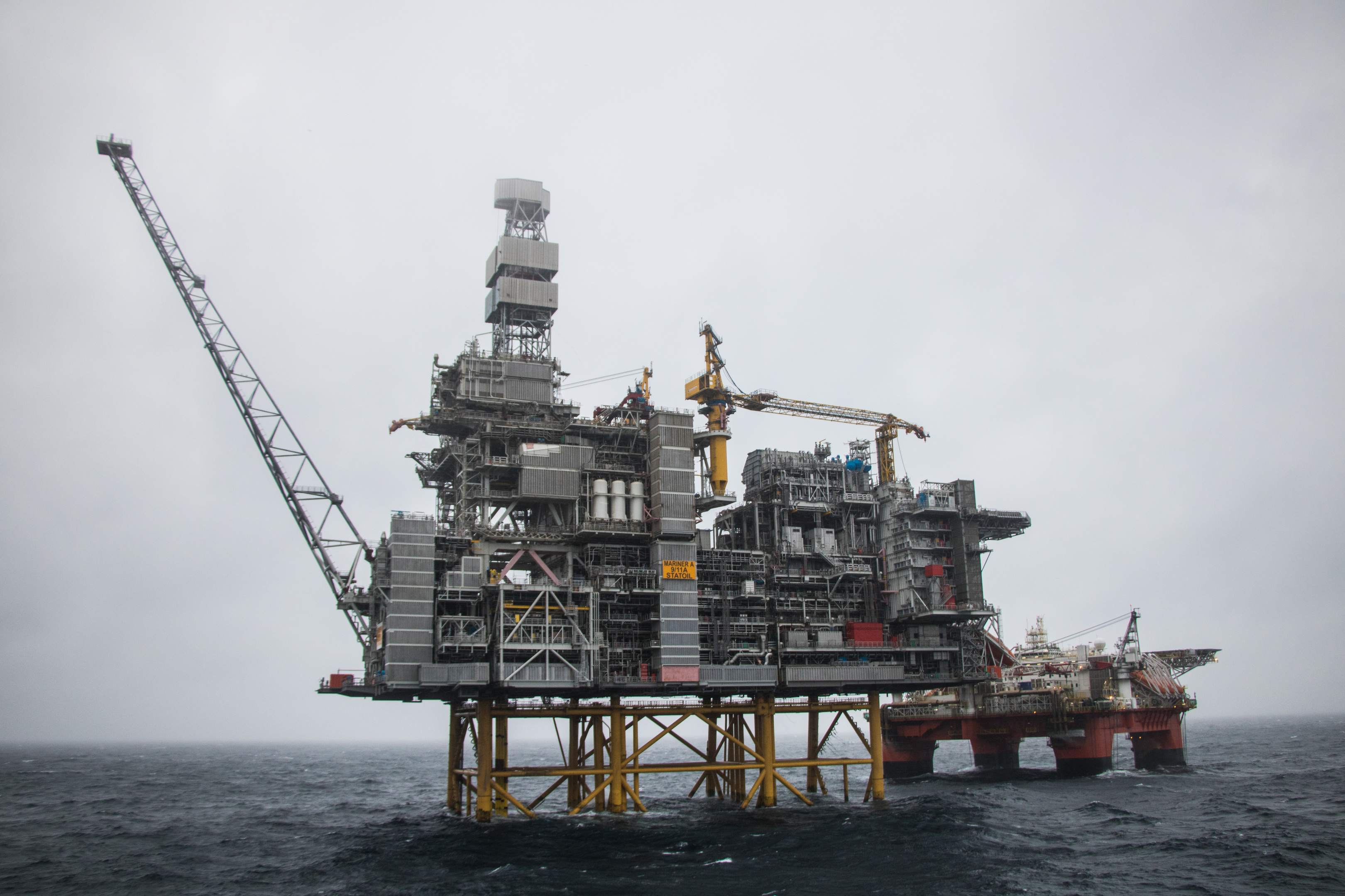 Mariner platform with the Safe Boreas. Photo credit: Jamie Baikie/Equinor