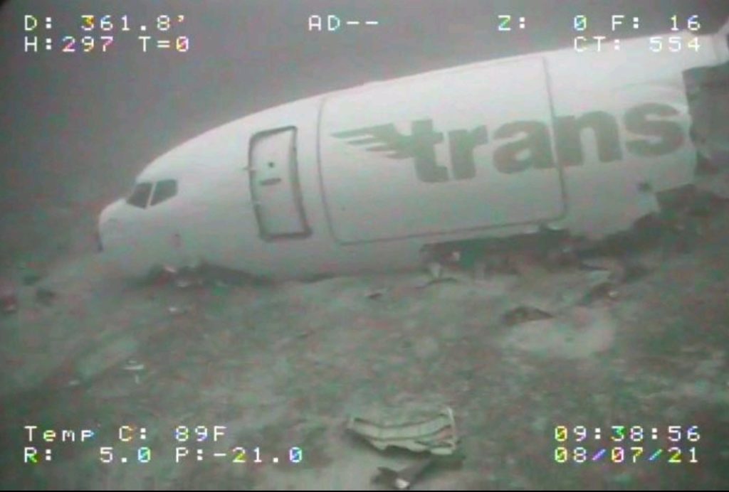 Crashed cargo plane located by ROV off Hawaii